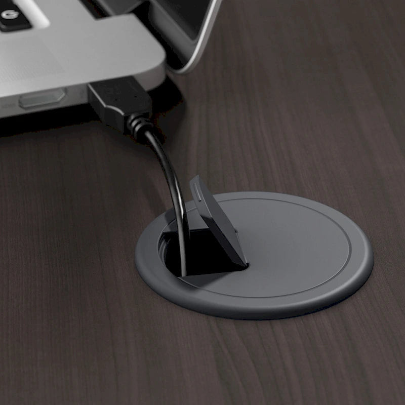 60W 3-position L-shaped Sit to Stand Desk with Hutch
