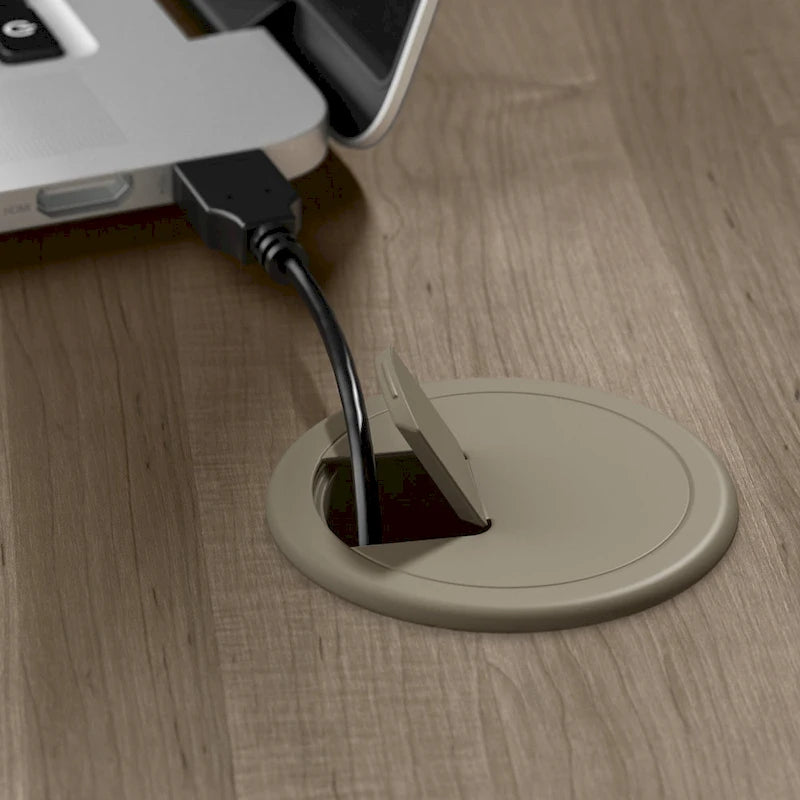 60W 3-position L-shaped Sit to Stand Desk with Hutch