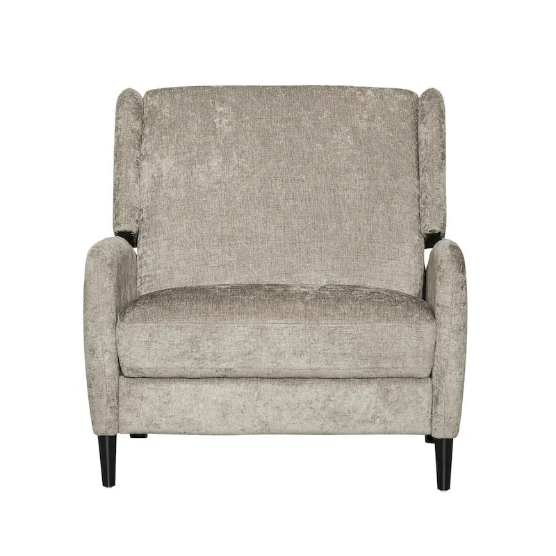 Oversized Textured Fabric Pushback Recliner, Cozy Recliner for Living Room