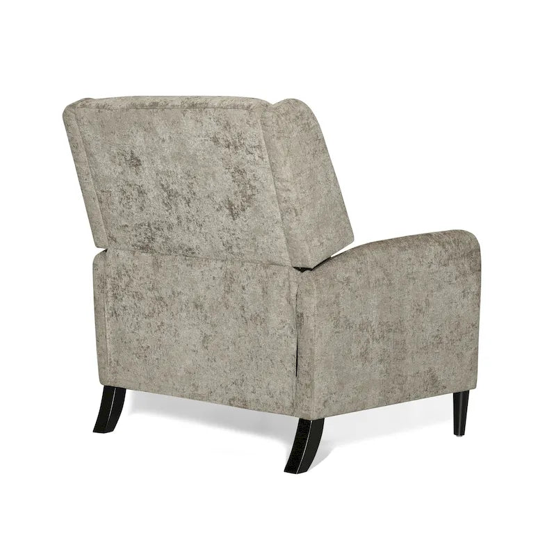 Oversized Textured Fabric Pushback Recliner, Cozy Recliner for Living Room
