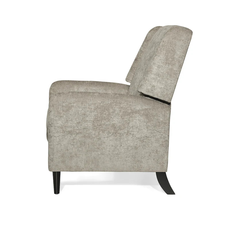 Oversized Textured Fabric Pushback Recliner, Cozy Recliner for Living Room
