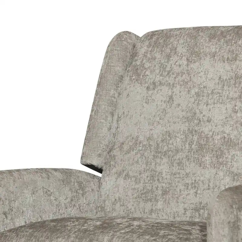 Oversized Textured Fabric Pushback Recliner, Cozy Recliner for Living Room