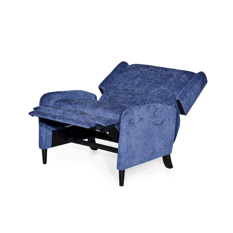Oversized Textured Fabric Pushback Recliner, Cozy Recliner for Living Room