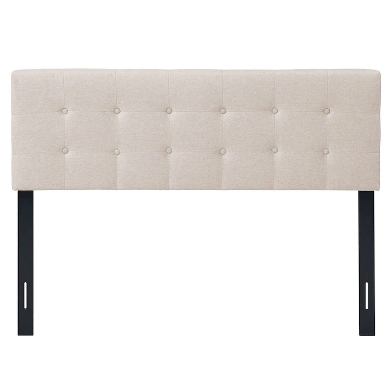 Full/Queen Size Headboard Linen Fabric Upholstered Button Tufted
