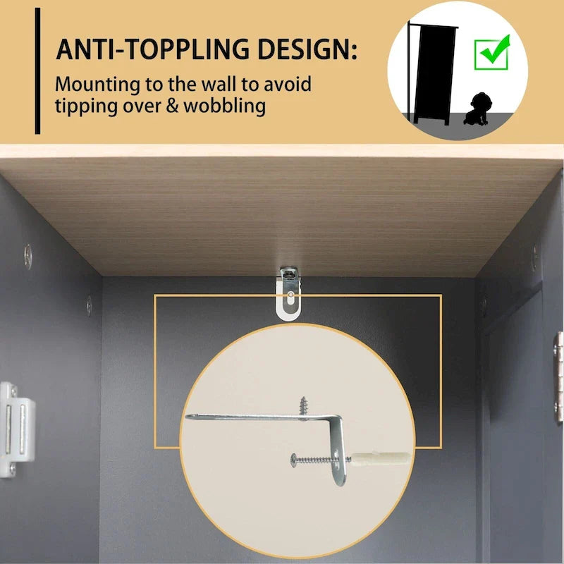 Meuble de rangement sur pied pour salle de bain VEIKOUS avec 4 tiroirs