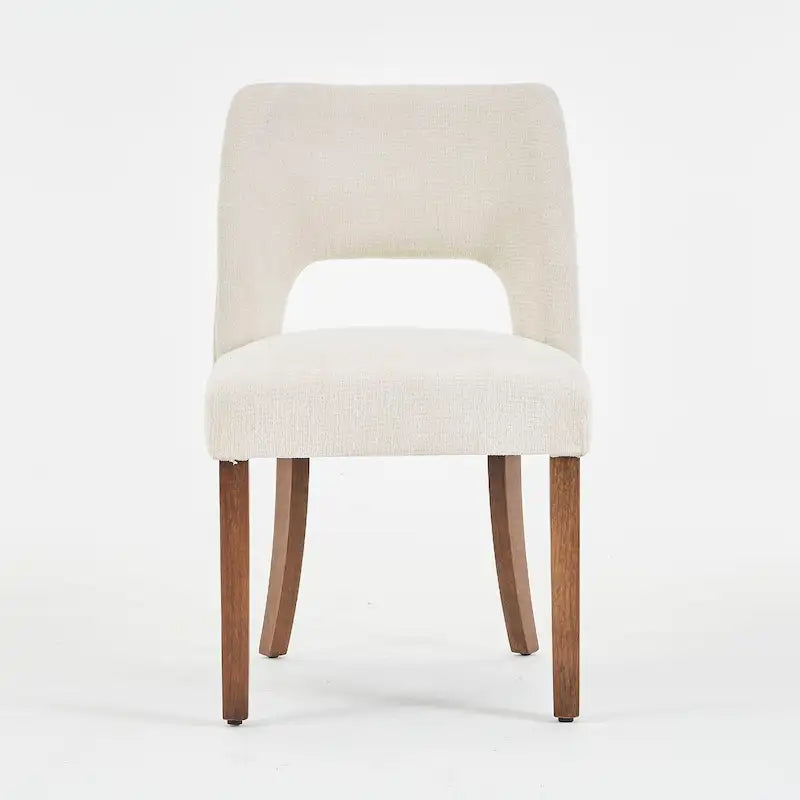 Lot de 4 chaises de salle à manger rembourrées en tissu