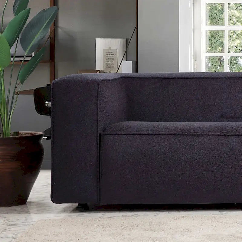 Mid Century Modern Furniture Style French Boucle Living Room Sofa