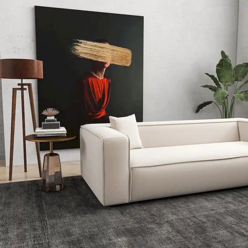 Mid Century Modern Furniture Style French Boucle Living Room Sofa