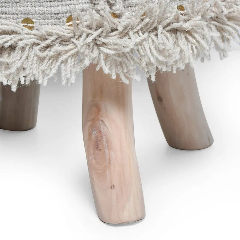 Handcrafted Boho Fabric Stool