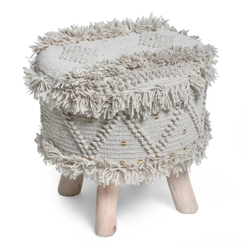 Handcrafted Boho Fabric Stool