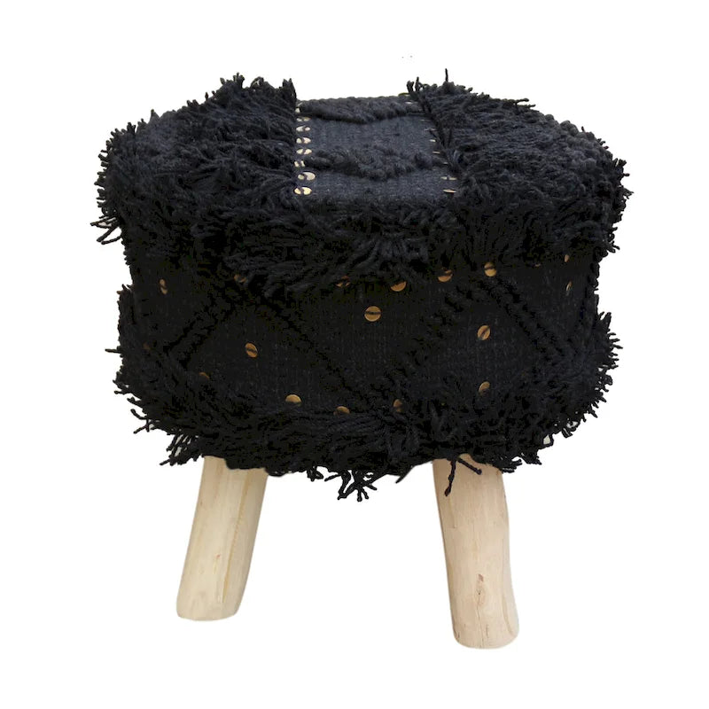 Handcrafted Boho Fabric Stool