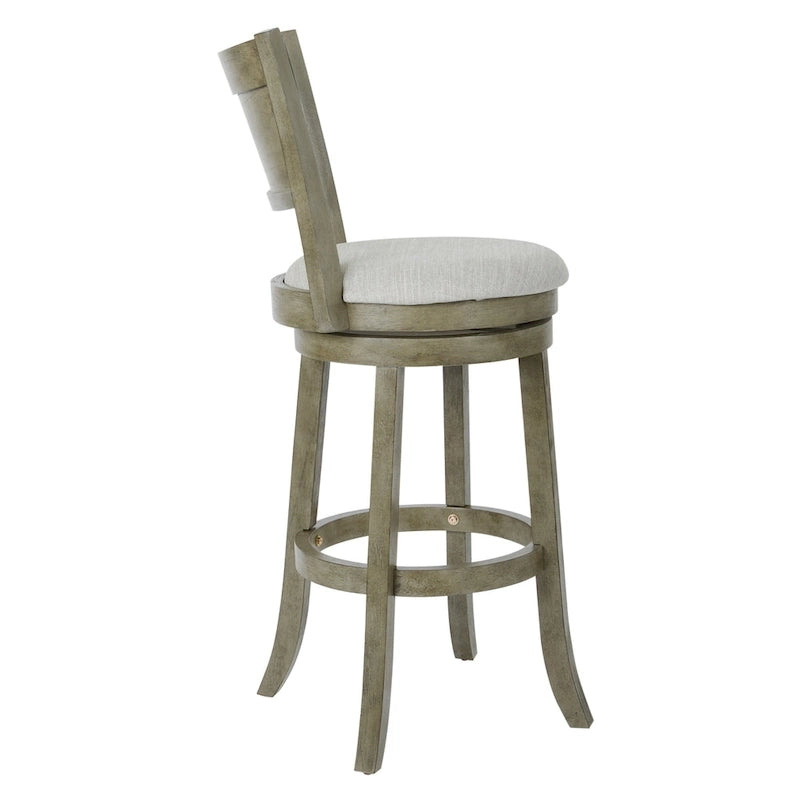 30-inch Swivel Stool with Solid Back