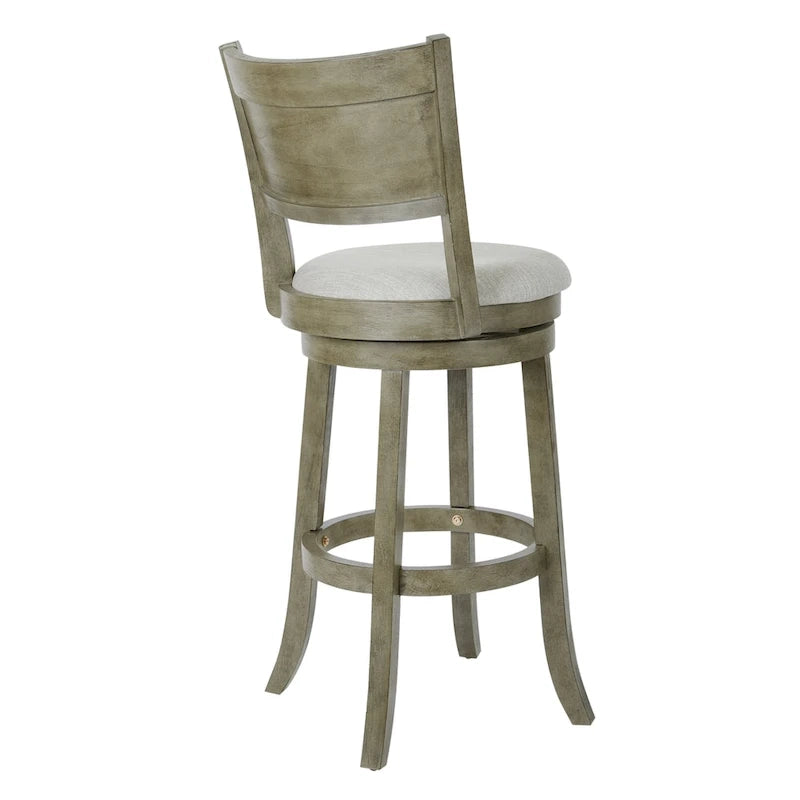 30-inch Swivel Stool with Solid Back