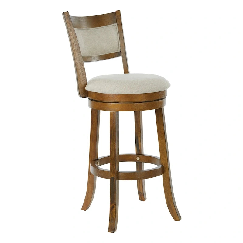 30-inch Swivel Stool with Solid Back