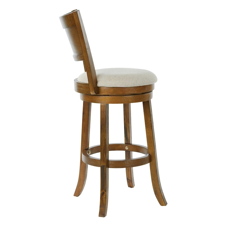 30-inch Swivel Stool with Solid Back