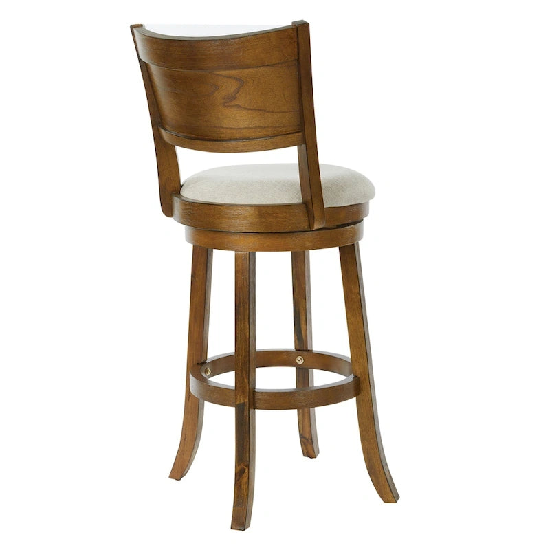 30-inch Swivel Stool with Solid Back