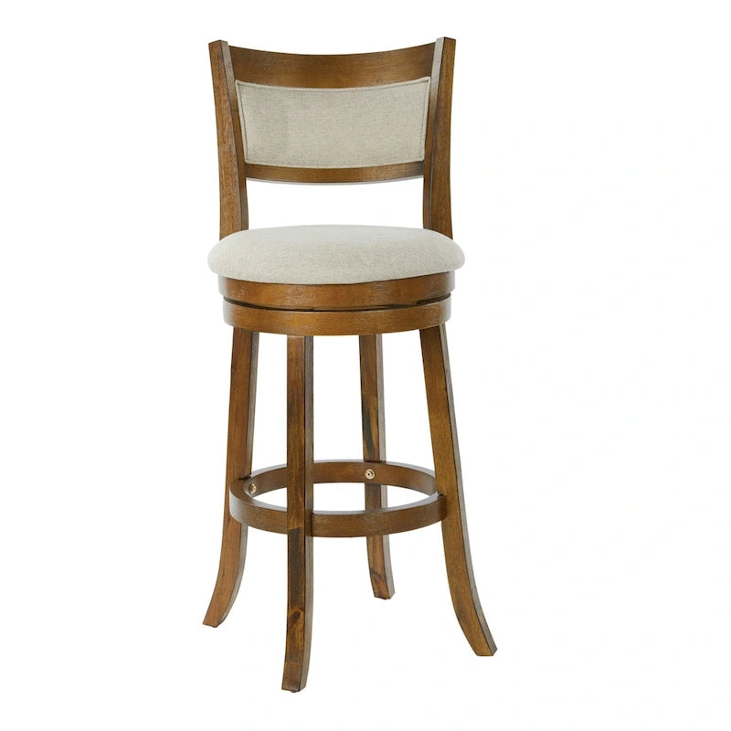 30-inch Swivel Stool with Solid Back