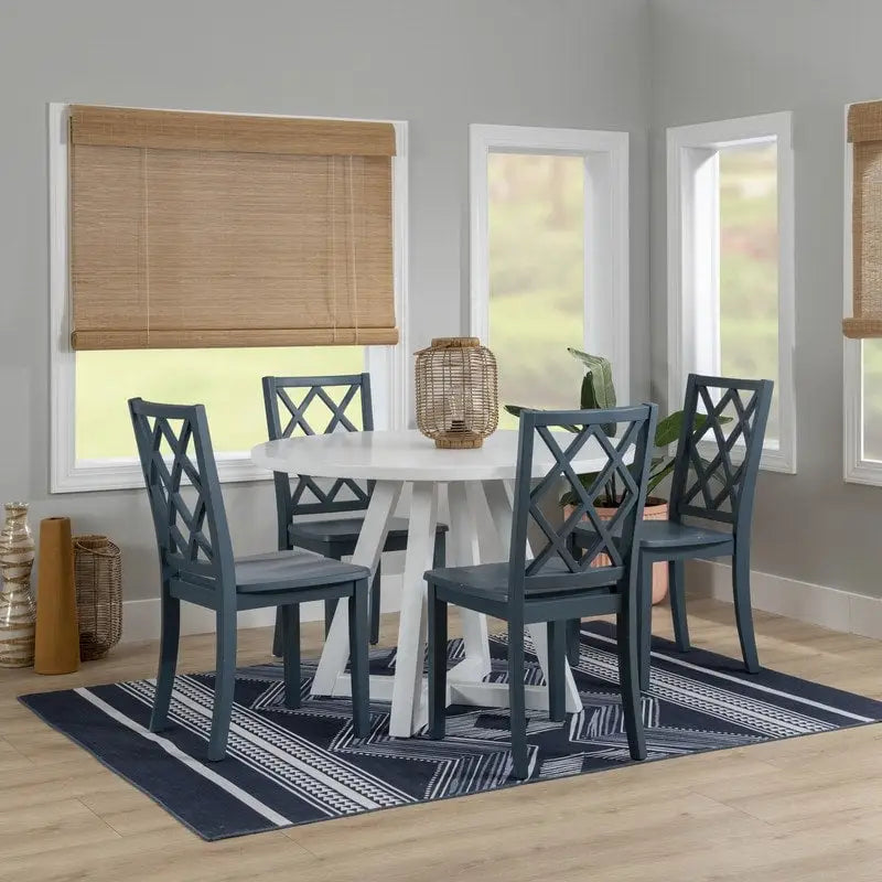 White Round Dining Table