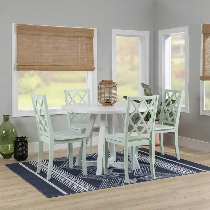 White Round Dining Table