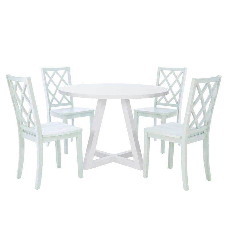 White Round Dining Table