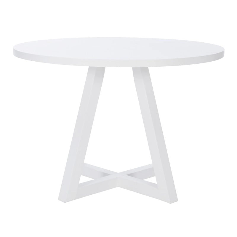 White Round Dining Table