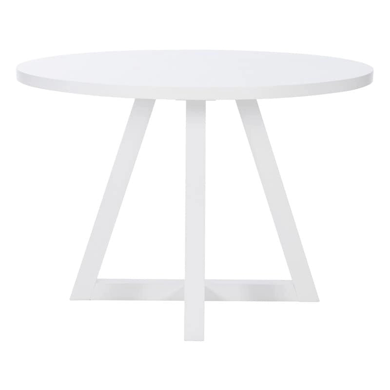 White Round Dining Table