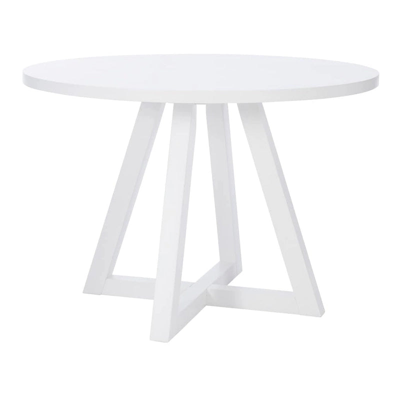 White Round Dining Table