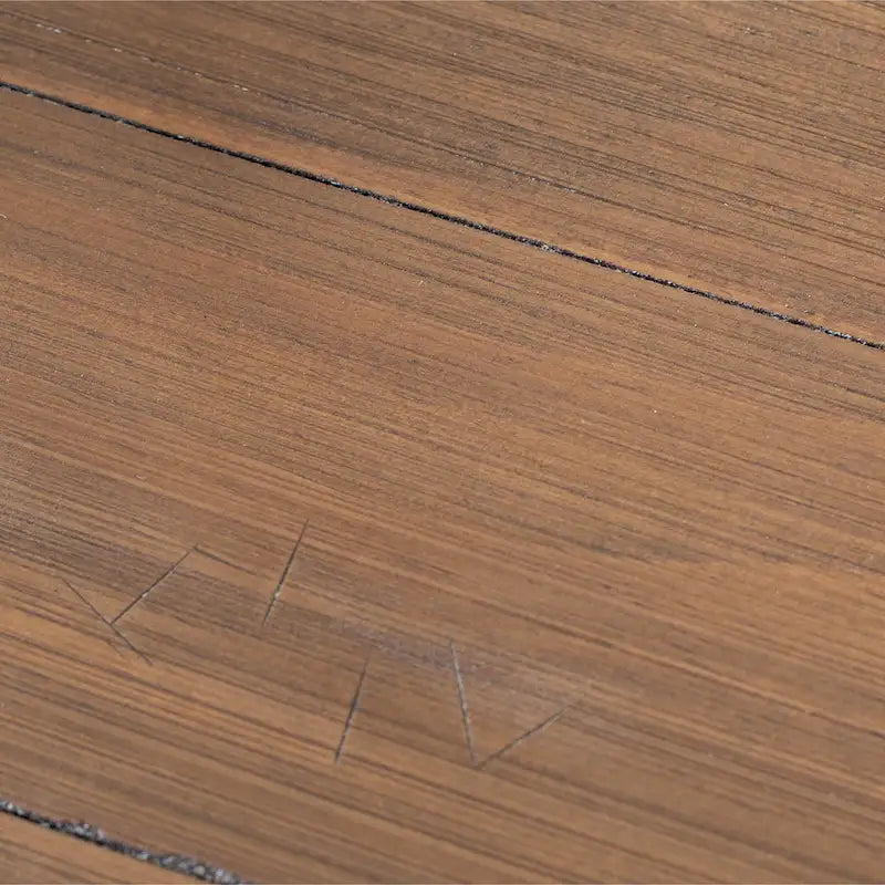 Weathered Oak Round Dining Table - Weathered oak and white