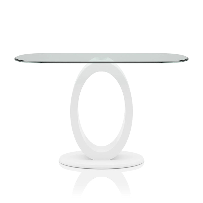 Modern 47-inch Wood O-shaped Base Sofa Table