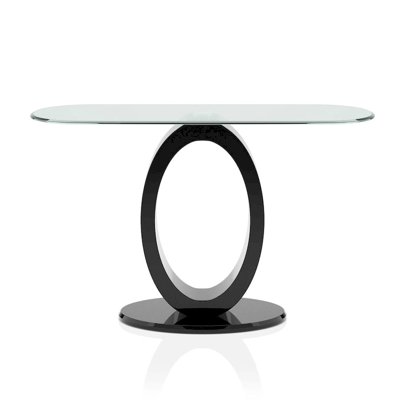 Modern 47-inch Wood O-shaped Base Sofa Table