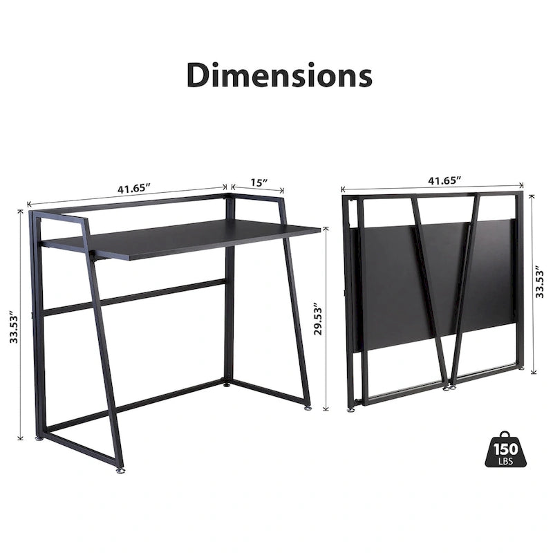 Ergonomic No Assembly Folding Desk