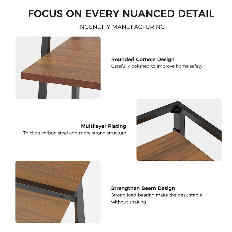 Ergonomic No Assembly Folding Desk