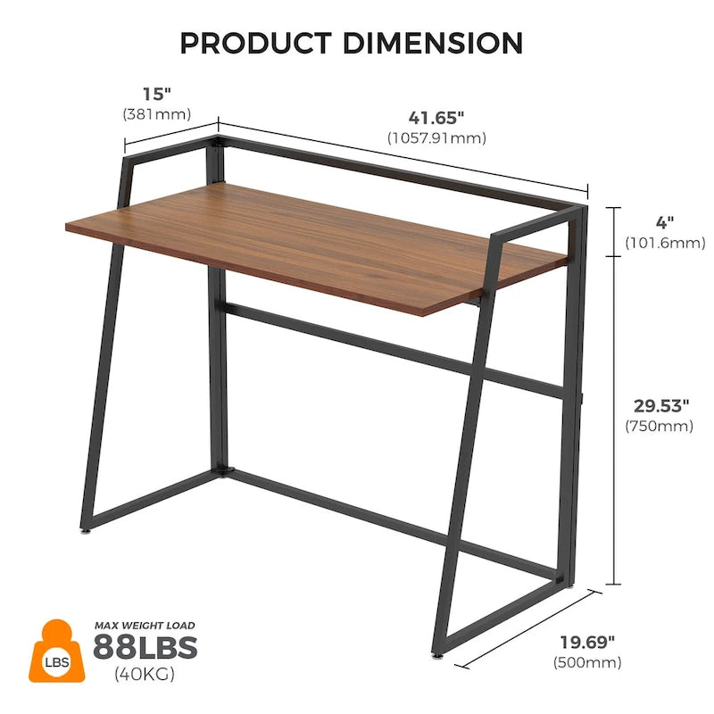 Ergonomic No Assembly Folding Desk