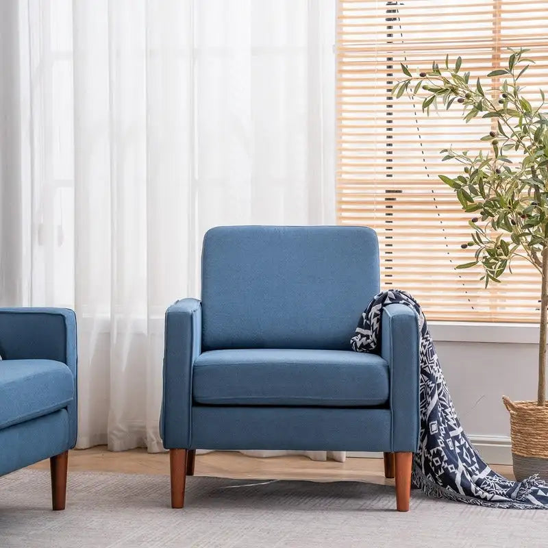 Solid Wood Legs Nuclear Bomb Single Seat Accent Chair