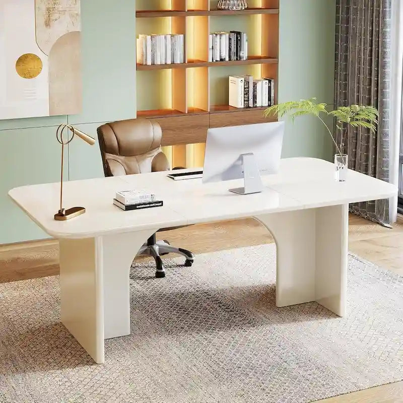Executive Desk, Large Computer Desk Modern Home Office Desk