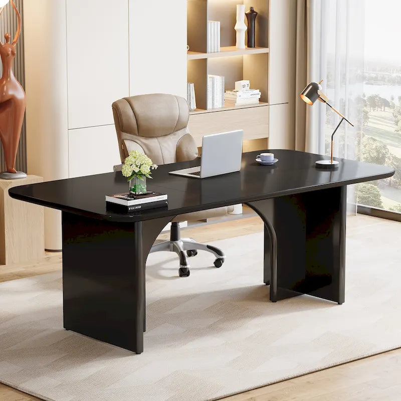 Executive Desk, Large Computer Desk Modern Home Office Desk