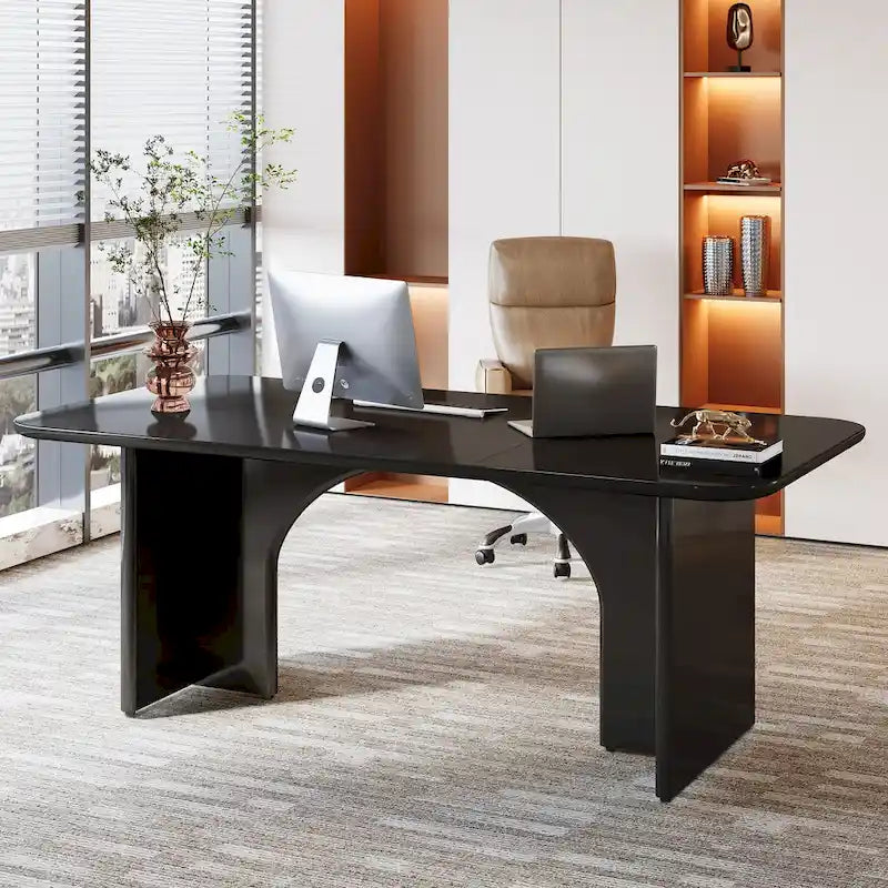 Executive Desk, Large Computer Desk Modern Home Office Desk