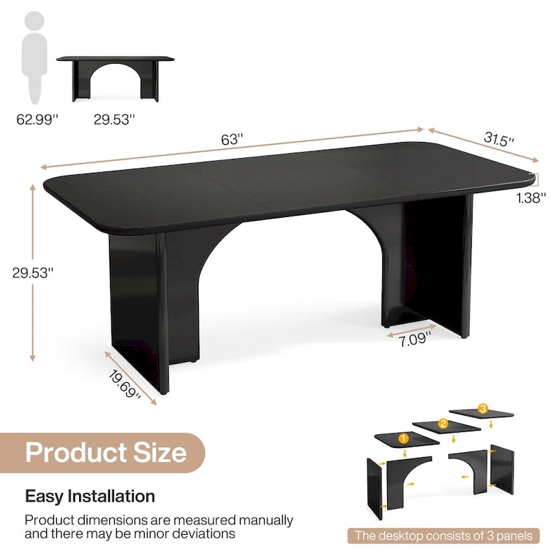 Executive Desk, Large Computer Desk Modern Home Office Desk