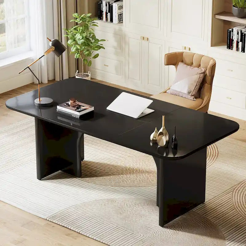 Executive Desk, Large Computer Desk Modern Home Office Desk