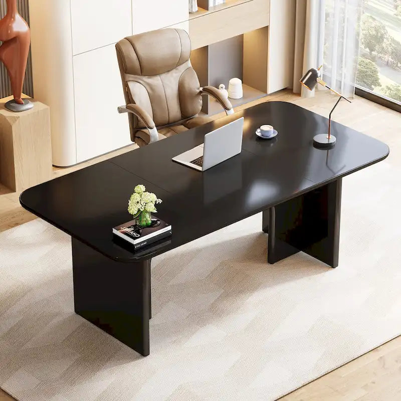 Executive Desk, Large Computer Desk Modern Home Office Desk