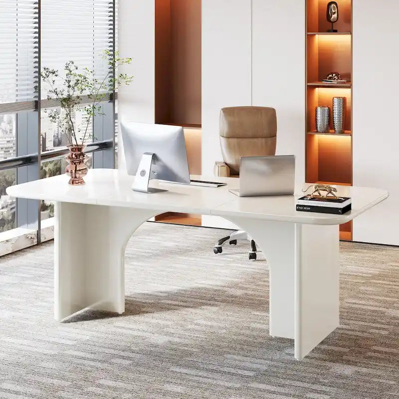 Executive Desk, Large Computer Desk Modern Home Office Desk