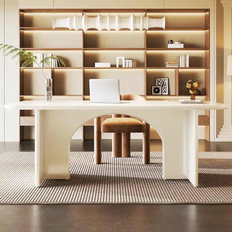 Executive Desk, Large Computer Desk Modern Home Office Desk