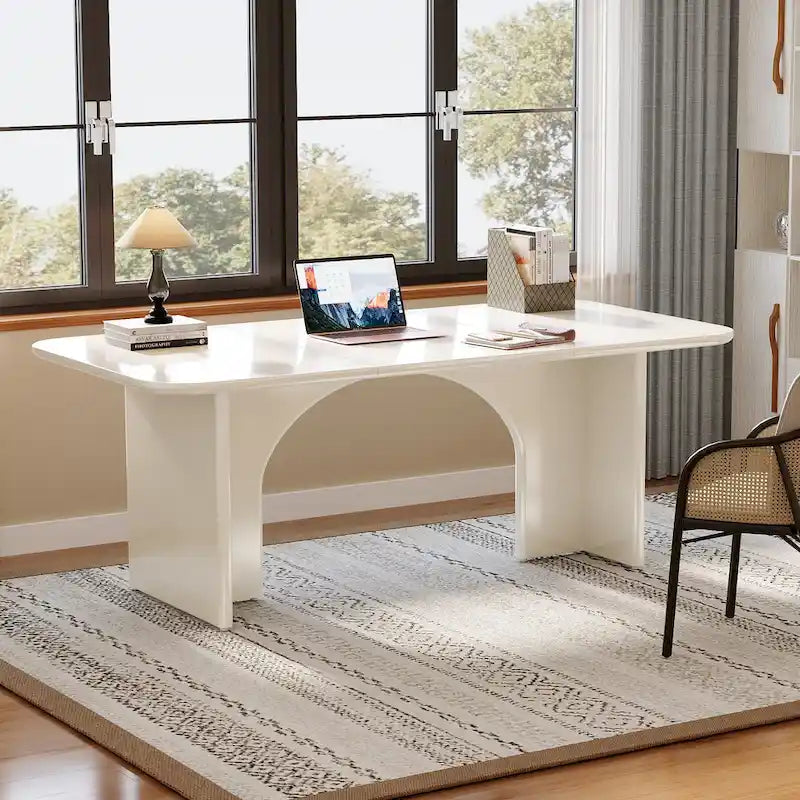 Executive Desk, Large Computer Desk Modern Home Office Desk