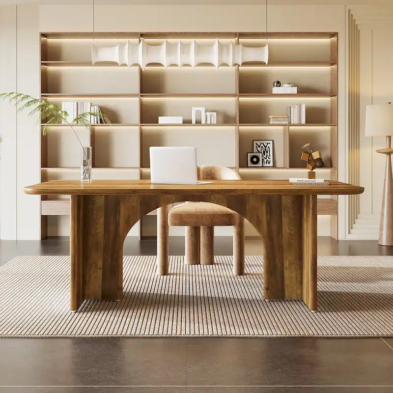 Executive Desk, Large Computer Desk Modern Home Office Desk