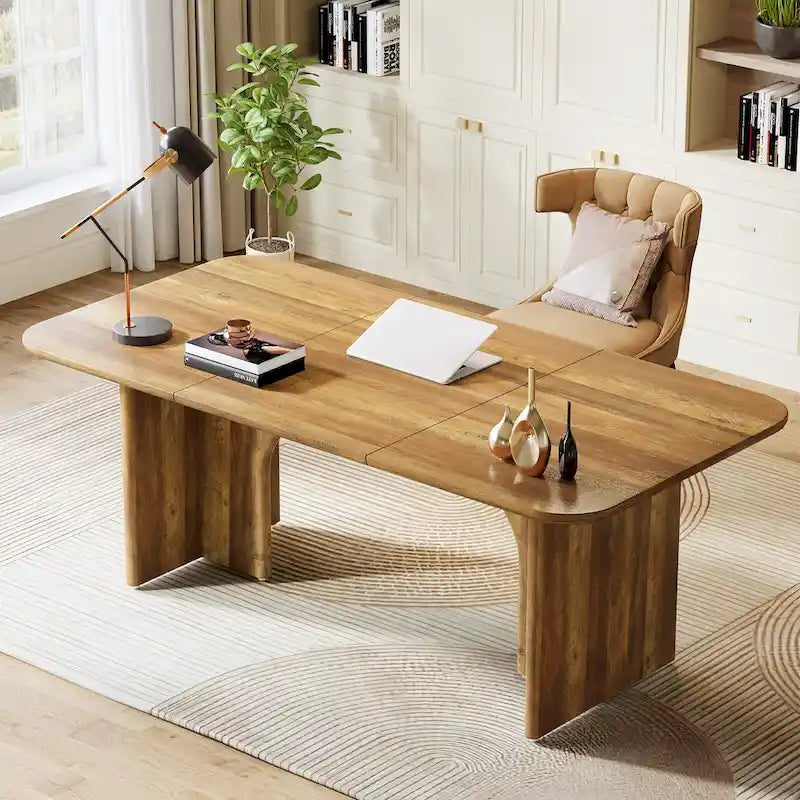 Executive Desk, Large Computer Desk Modern Home Office Desk
