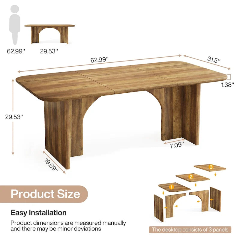 Executive Desk, Large Computer Desk Modern Home Office Desk