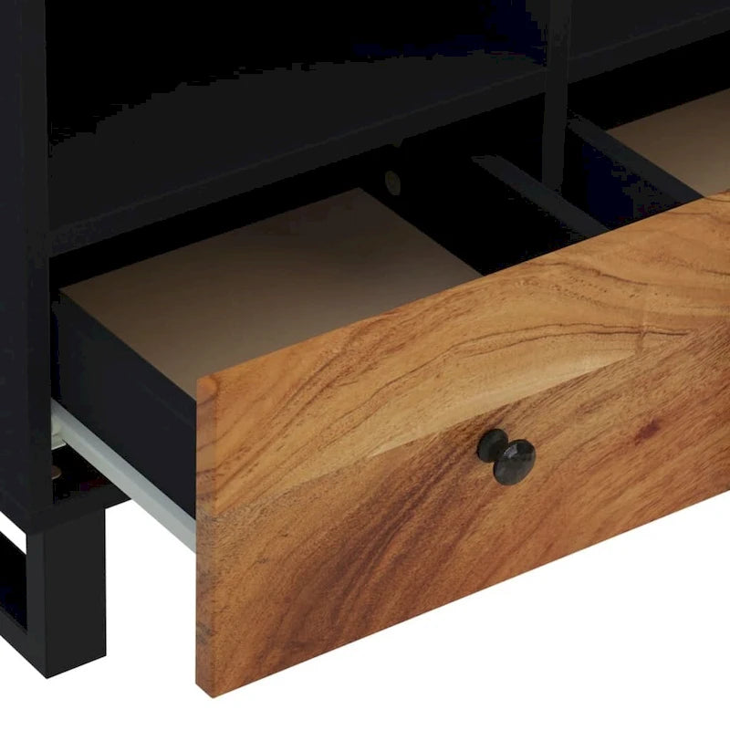 TV Stand 27.6x13x18.1 Solid Wood Mango