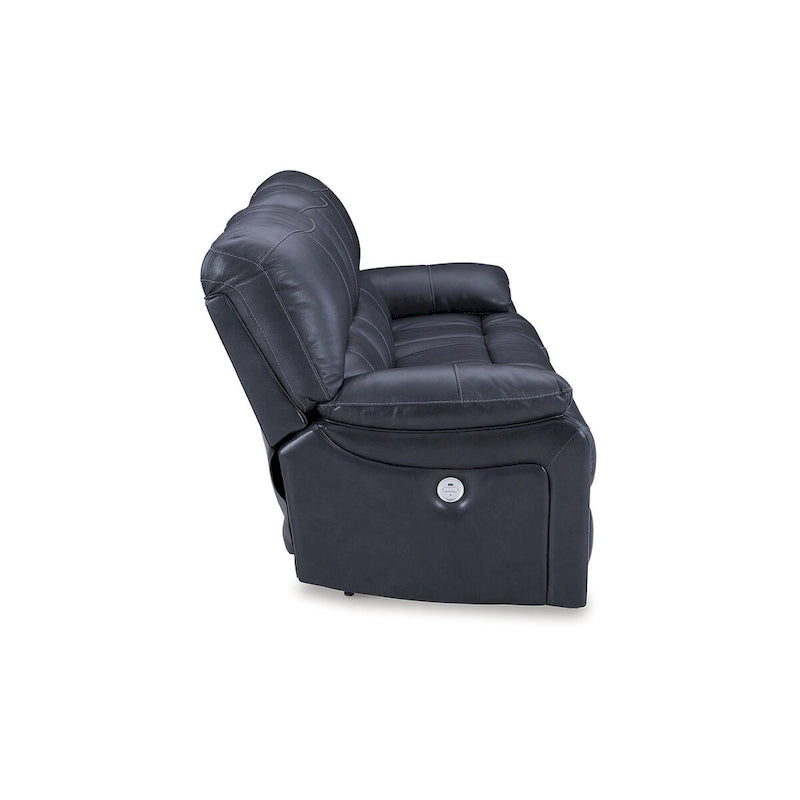 Blue Power Reclining Sofa - 88W x 41D x 41H
