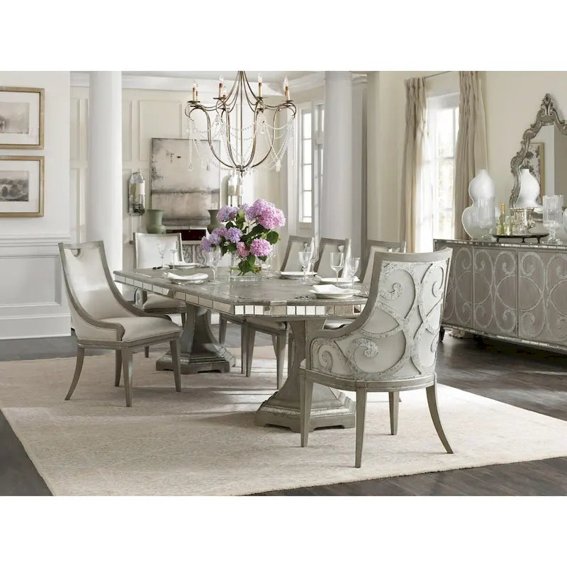 Long Contemporary Elegant Dining Table