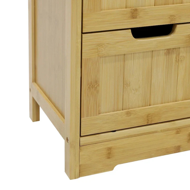 Meuble de rangement sur pied pour salle de bain VEIKOUS avec 4 tiroirs